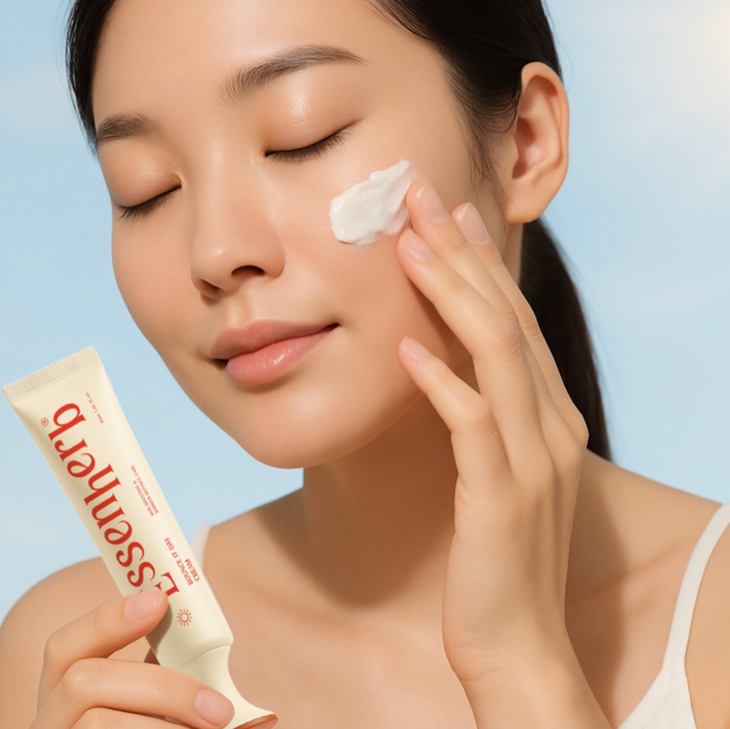 Essenherb real model - sunscreen campaign
